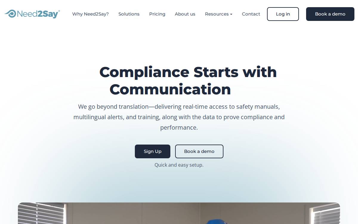 Need2Say website preview