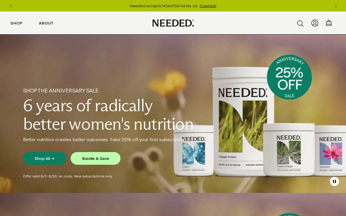 Needed website preview