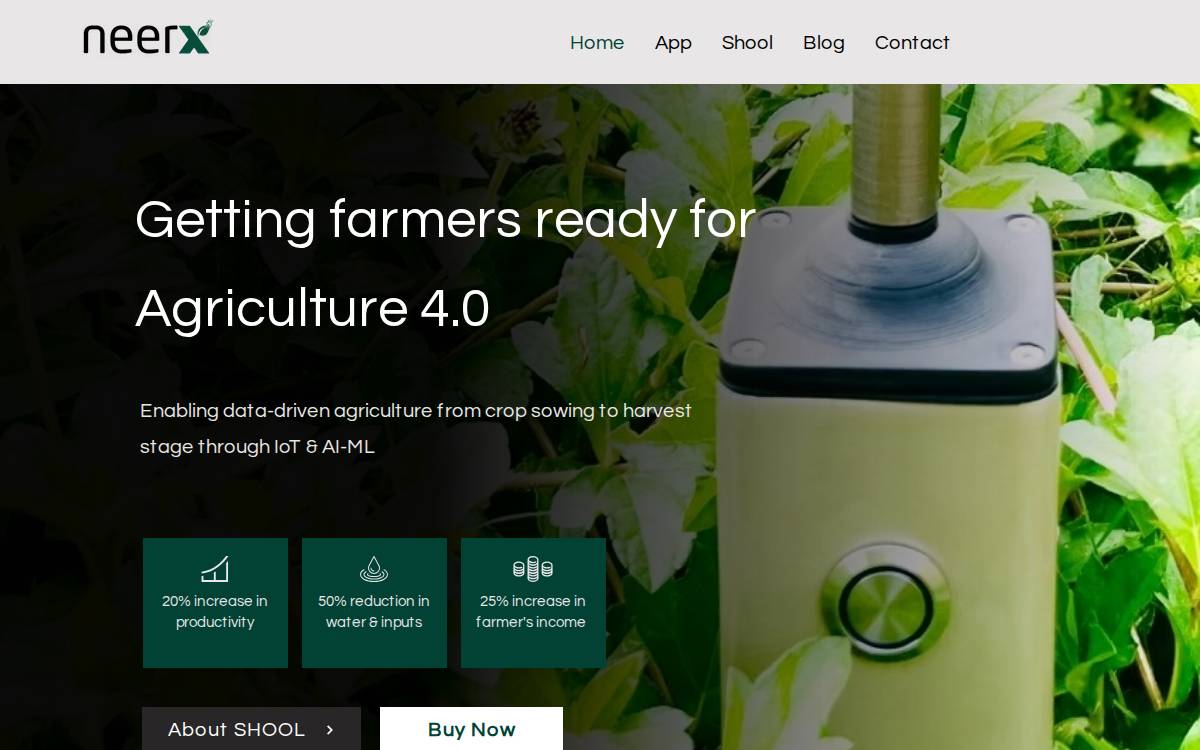 NEERX website preview