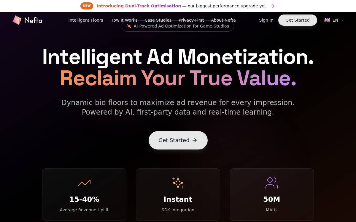 Nefta website preview