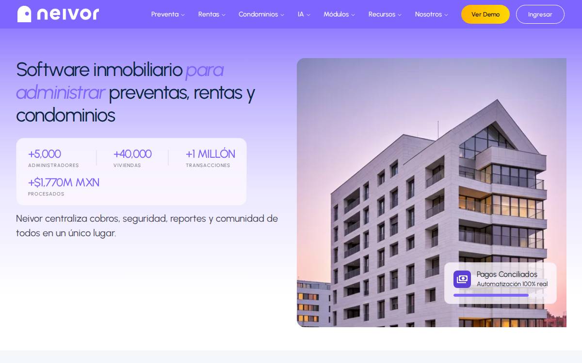 Neivor website preview