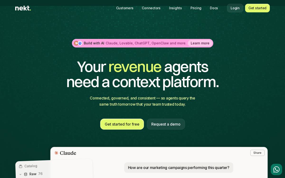 Nekt website preview