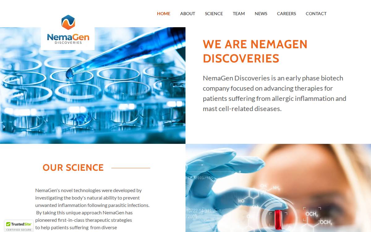 Nemagen website preview