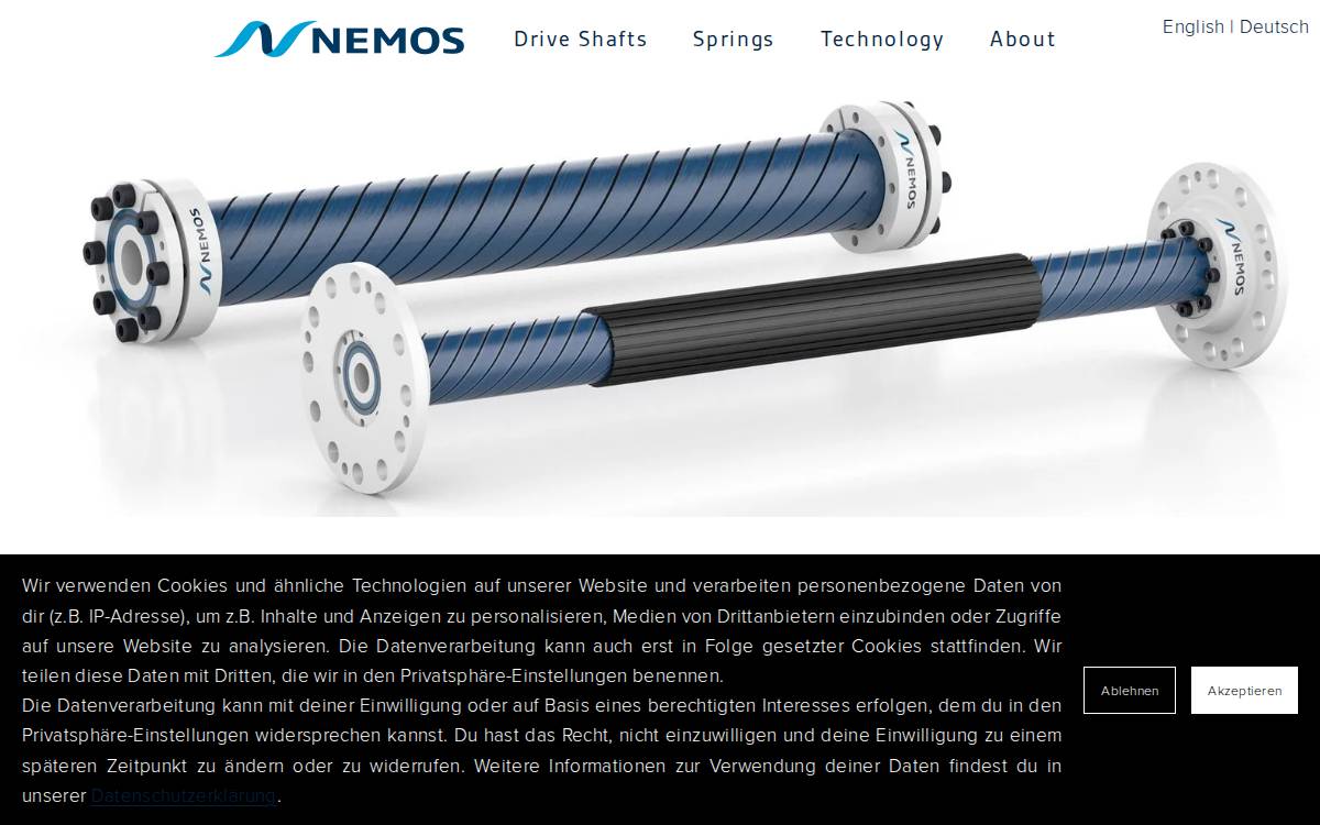 NEMOS website preview
