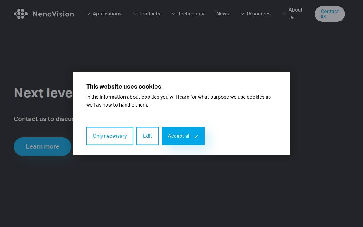NenoVision website preview