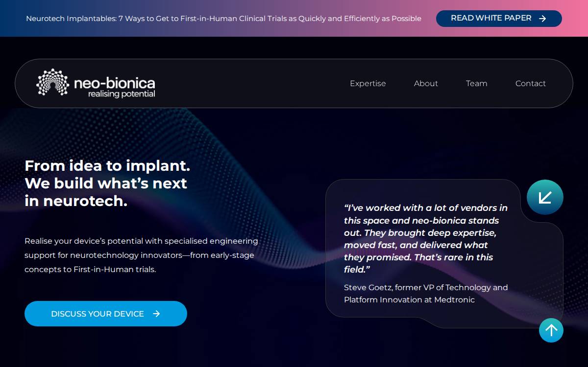 Neo Bionica website preview