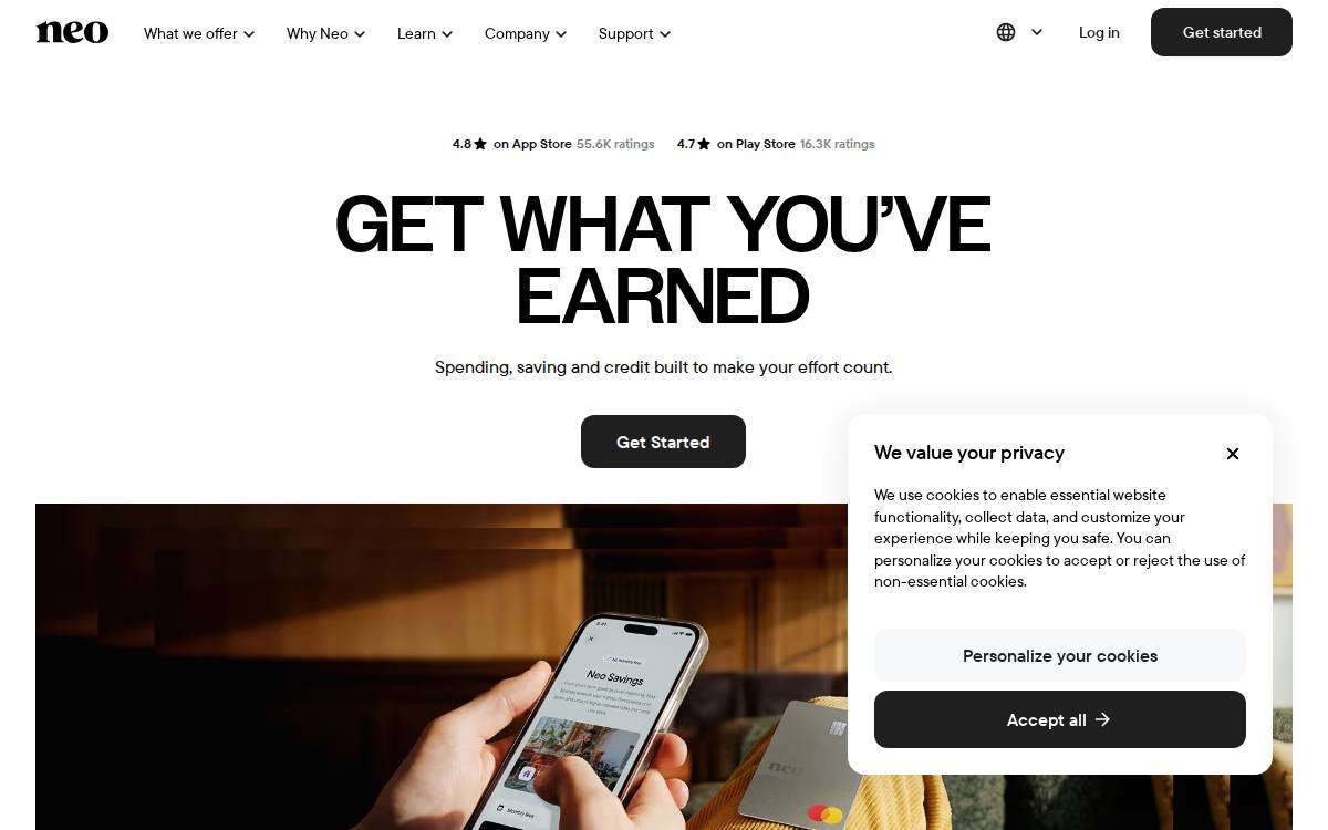 Neo website preview