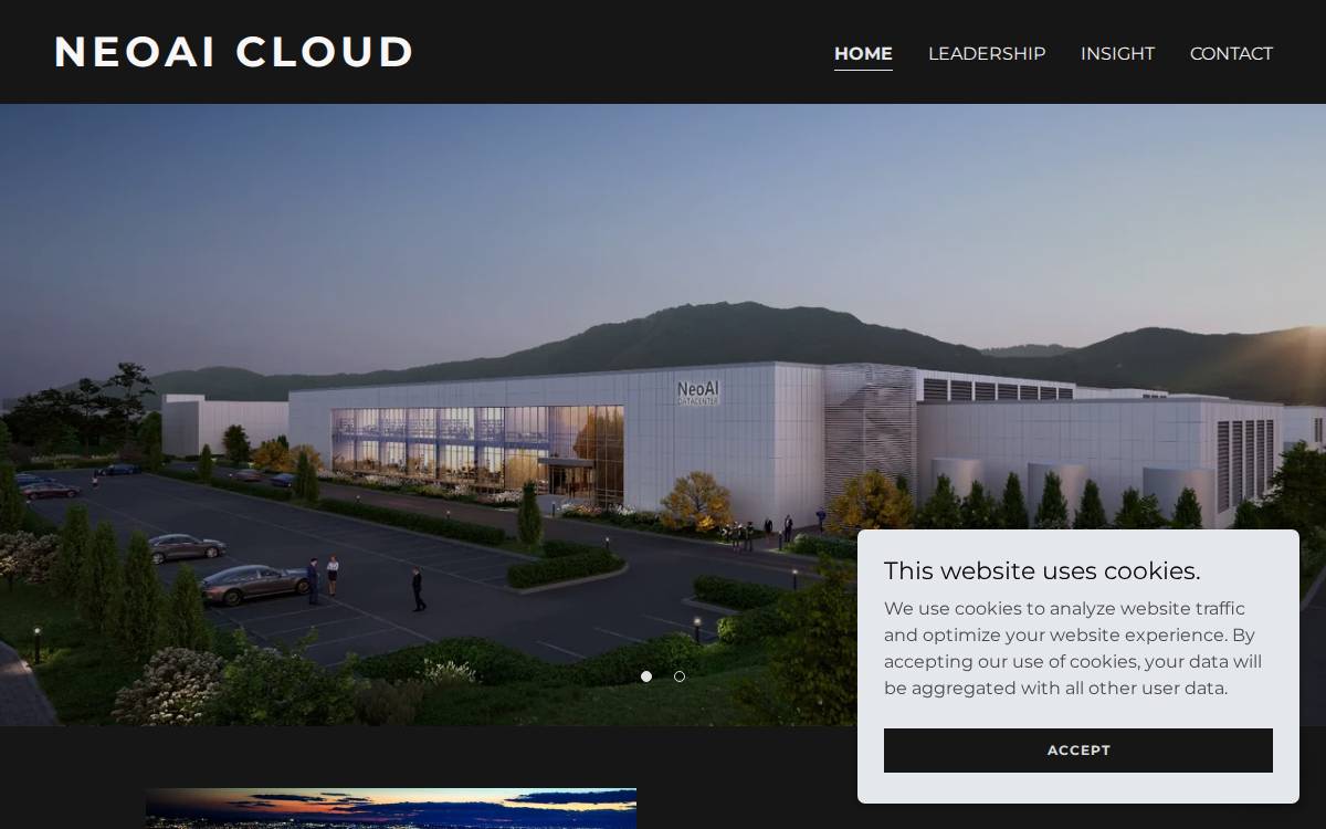 Neoai Clould website preview