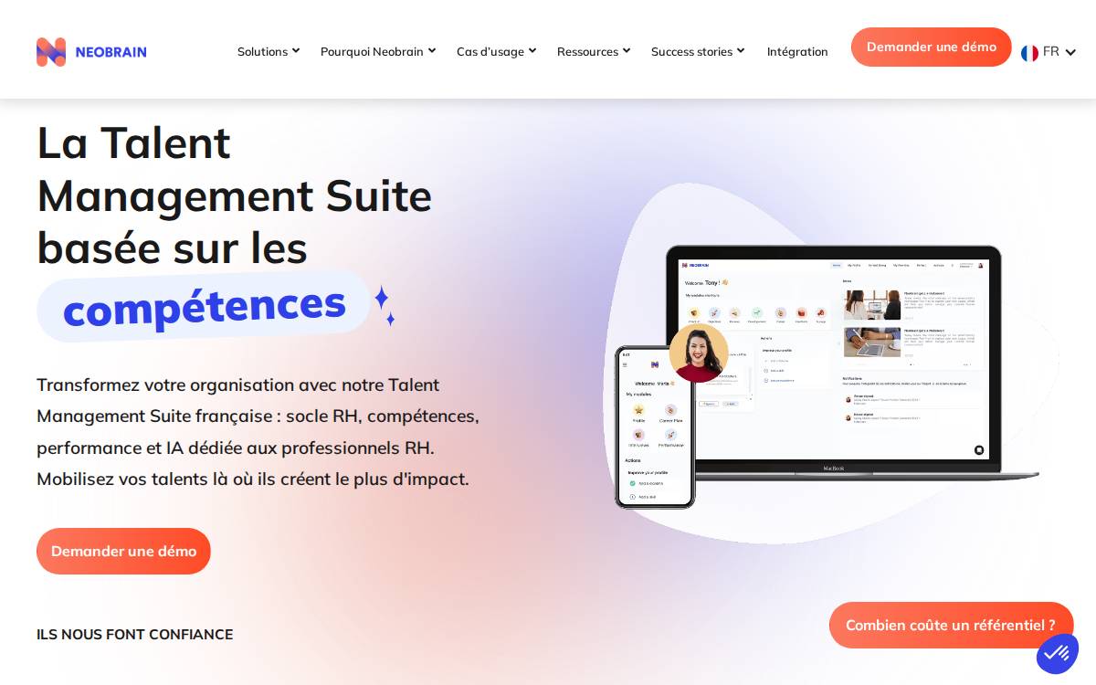 Neobrain (ouvre un nouvel onglet) website preview