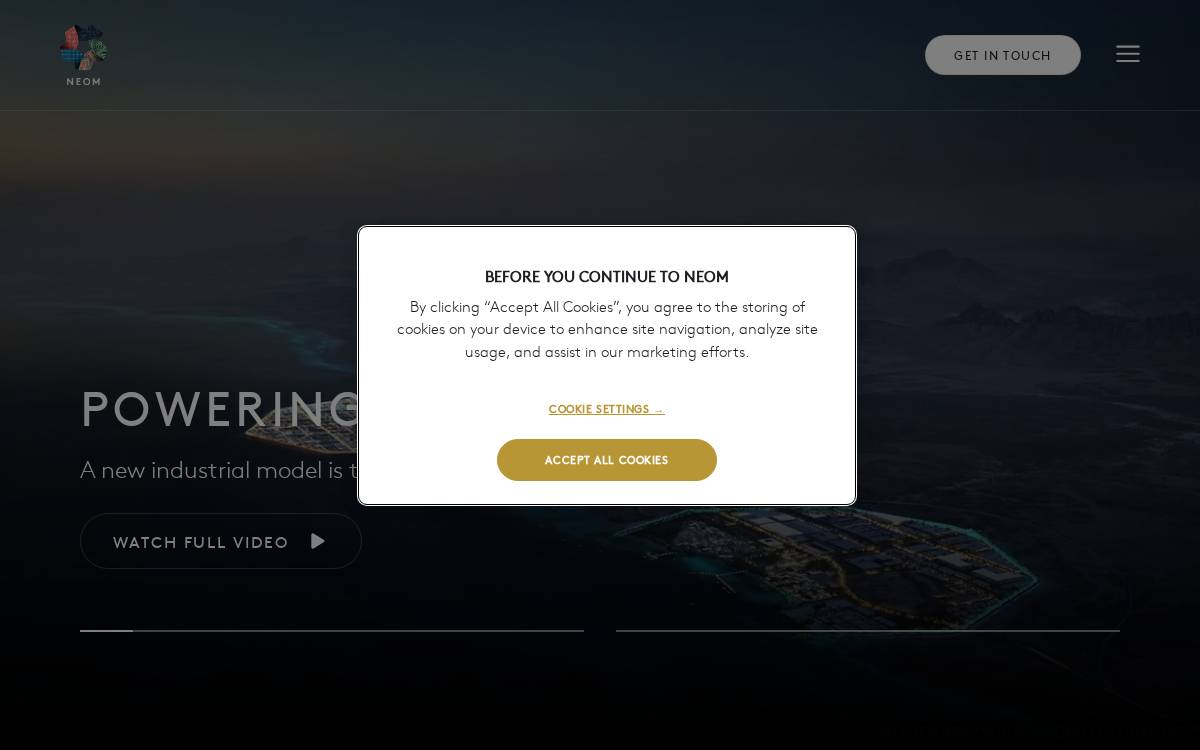 NEOM website preview