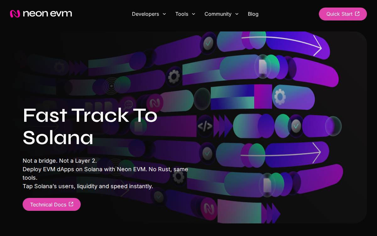 Neonevm website preview