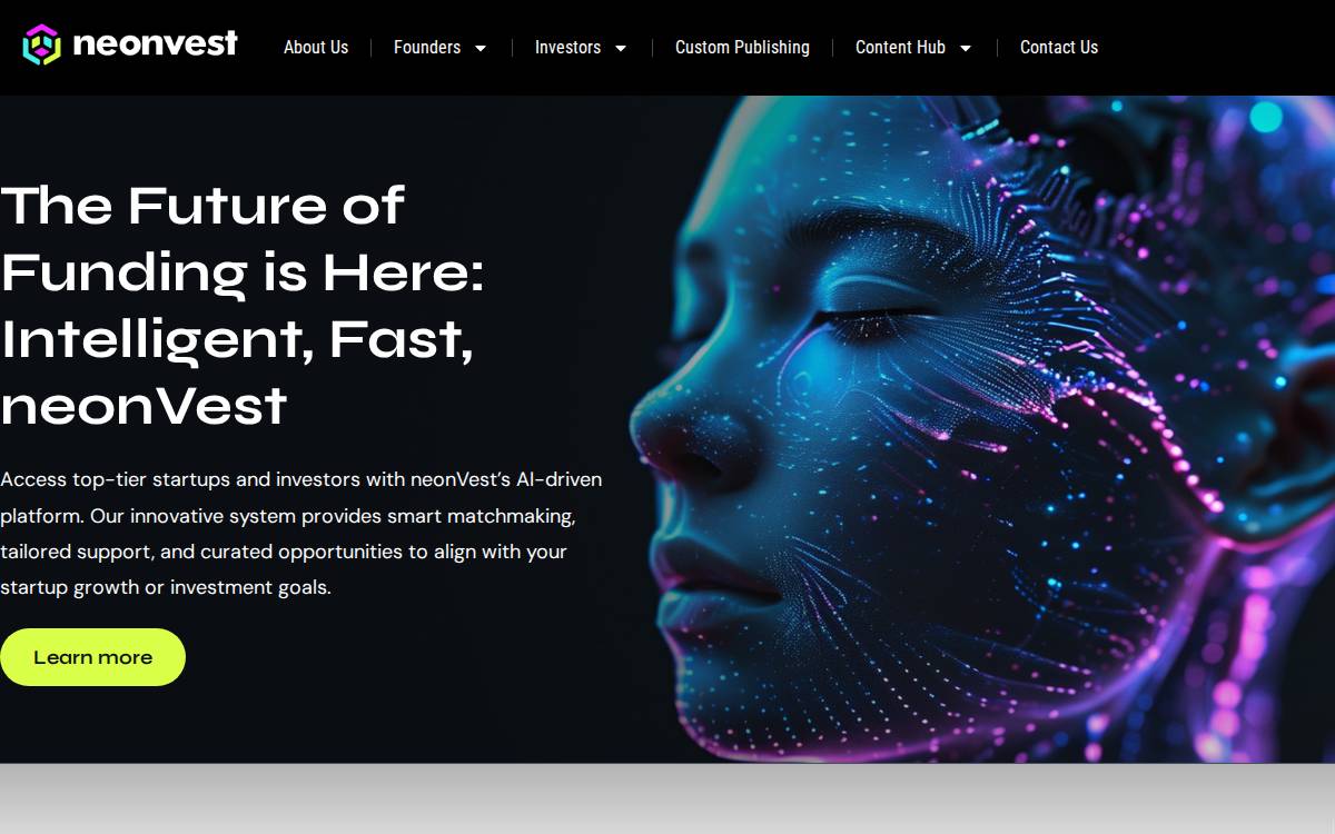 Neonvest website preview