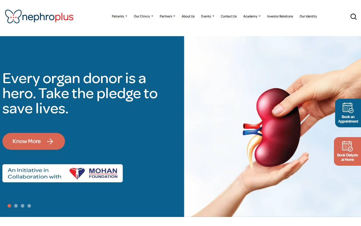 Nephroplus website preview