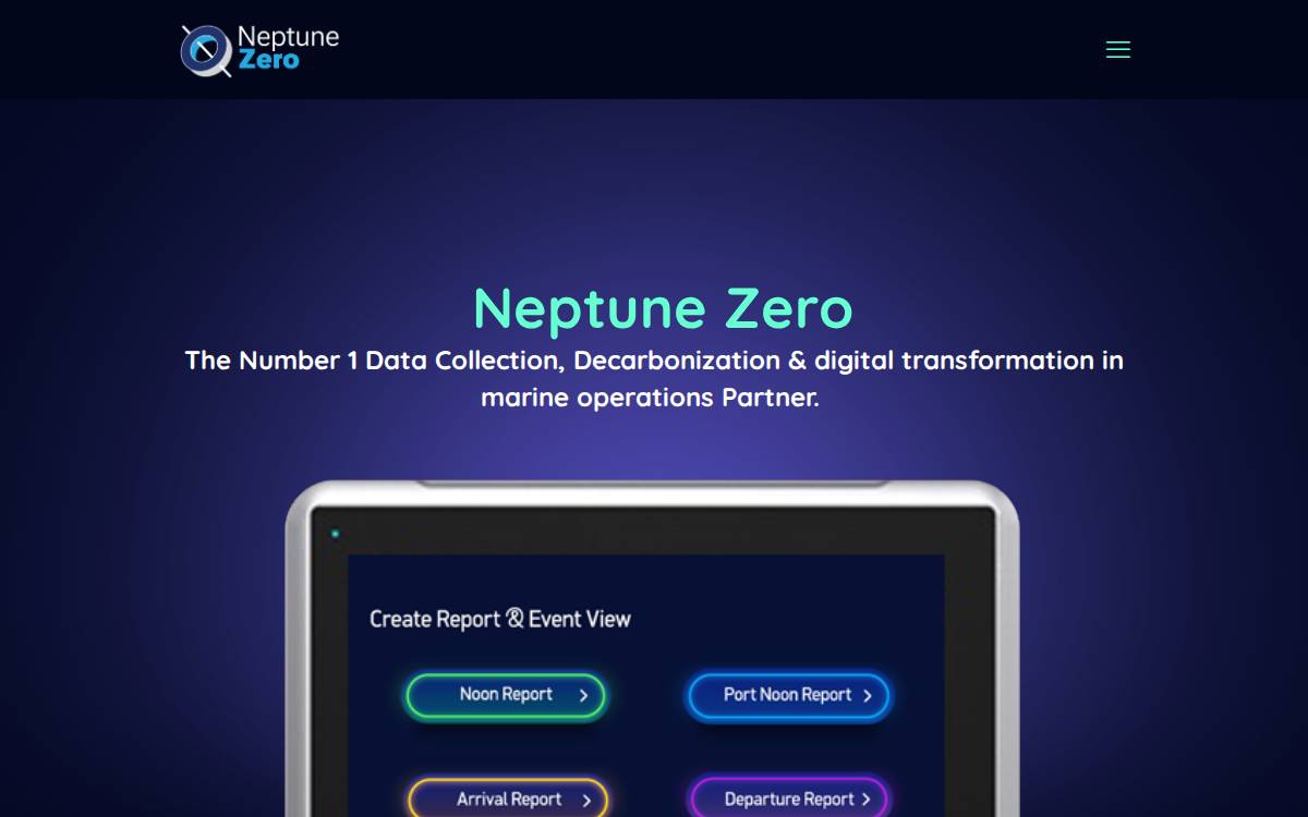 Neptunezero website preview