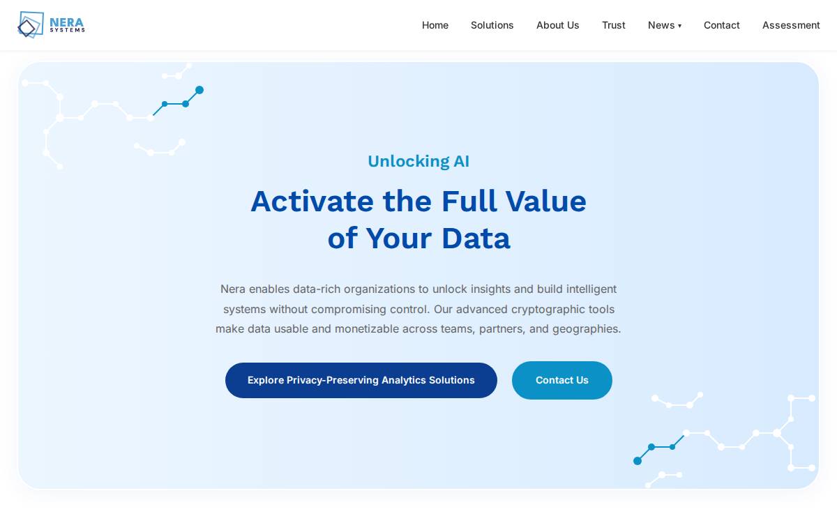 Nera Systems website preview