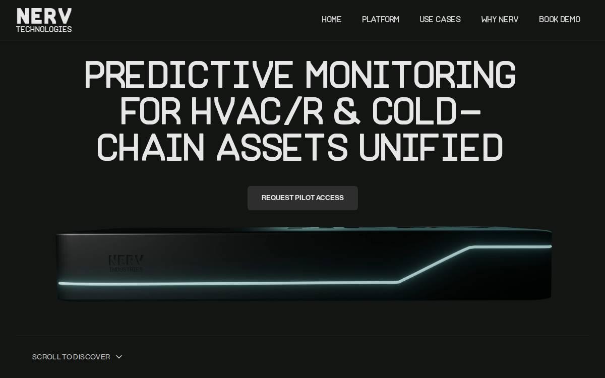 NERv website preview