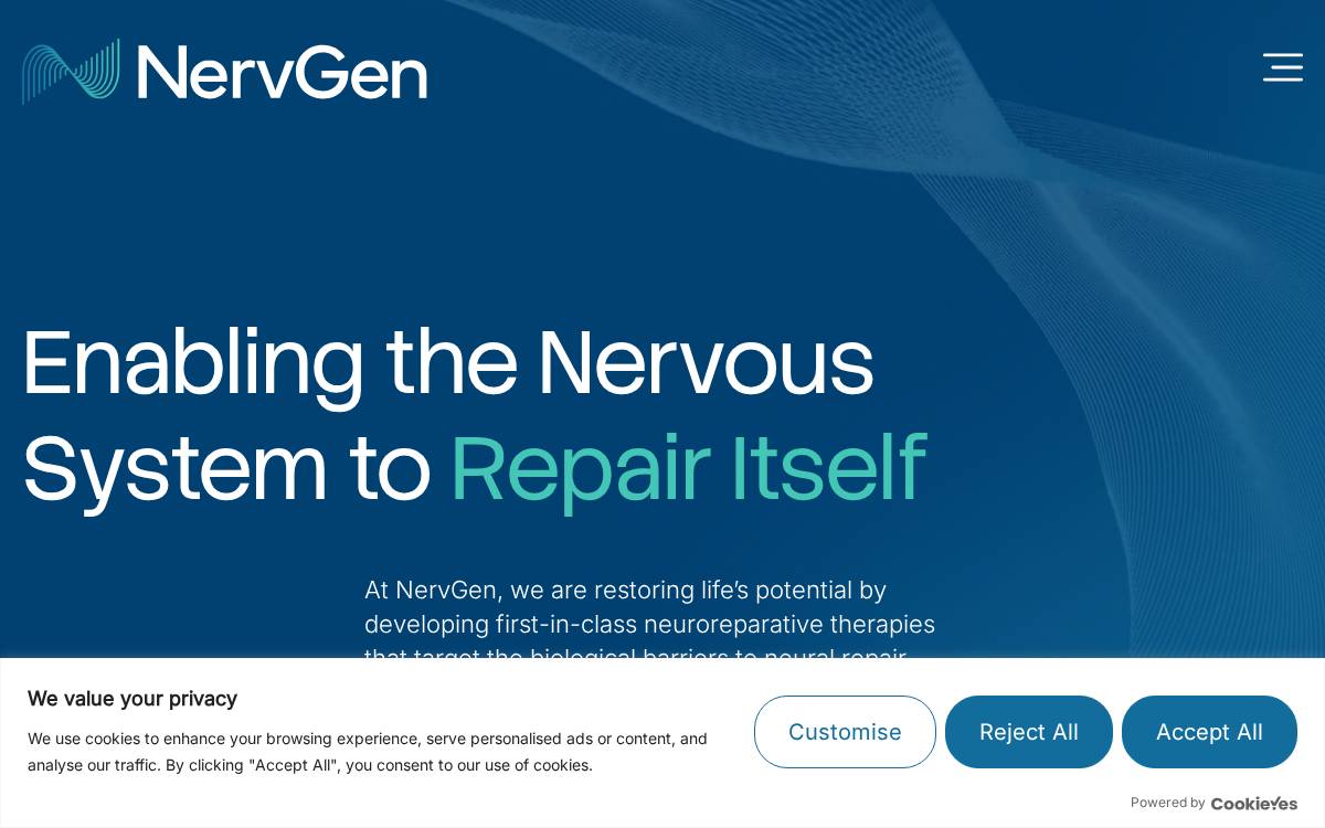 NervGen Pharma website preview