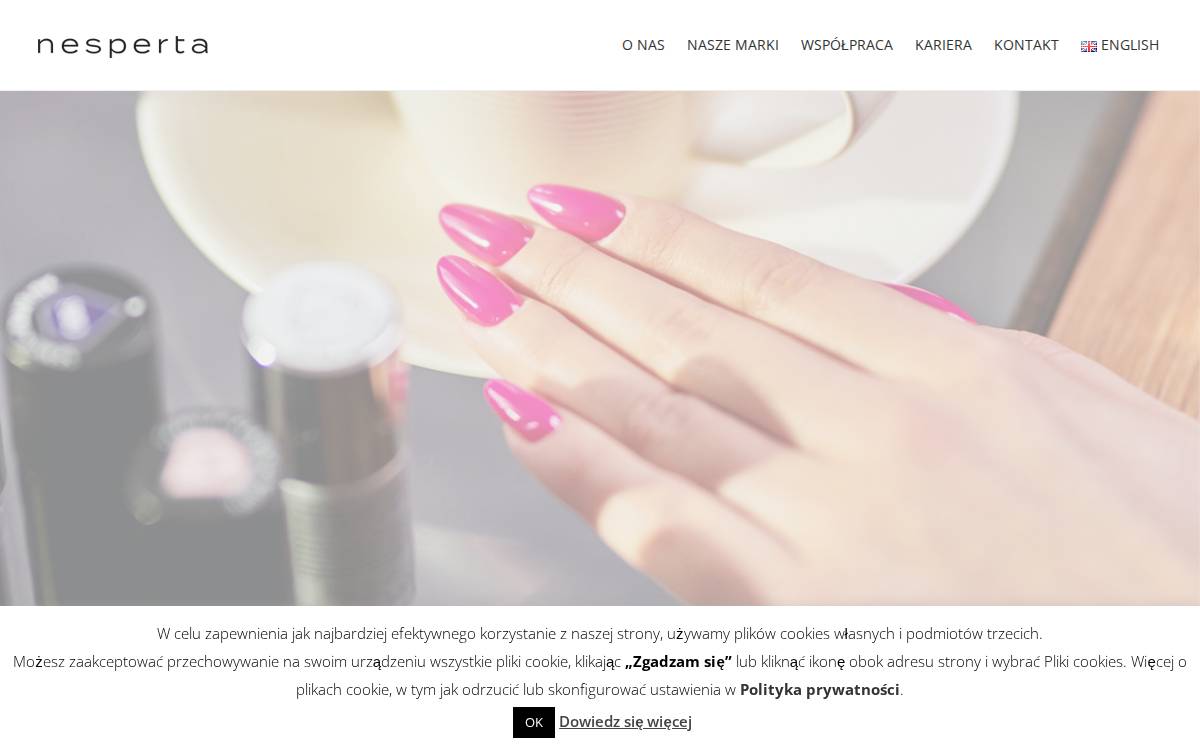Nesperta website preview
