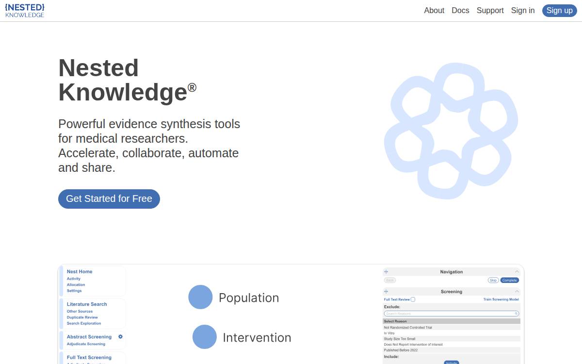 Nested-Knowledge website preview