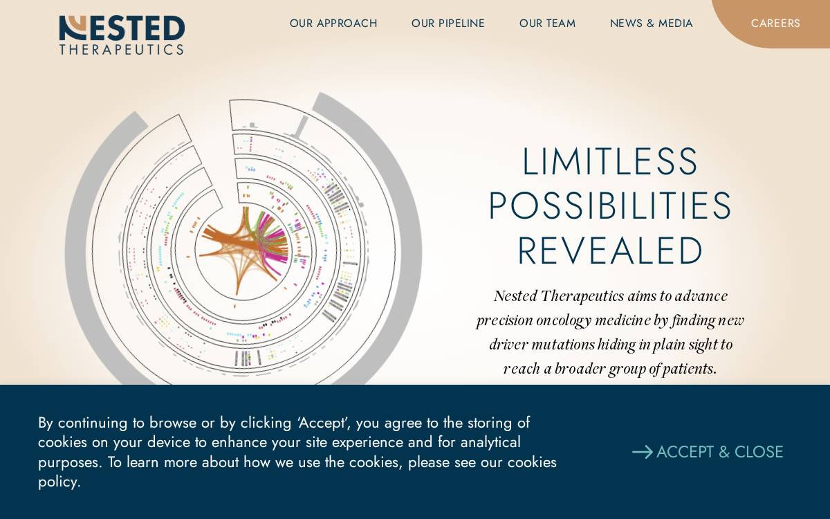 Nested Therapeutics website preview