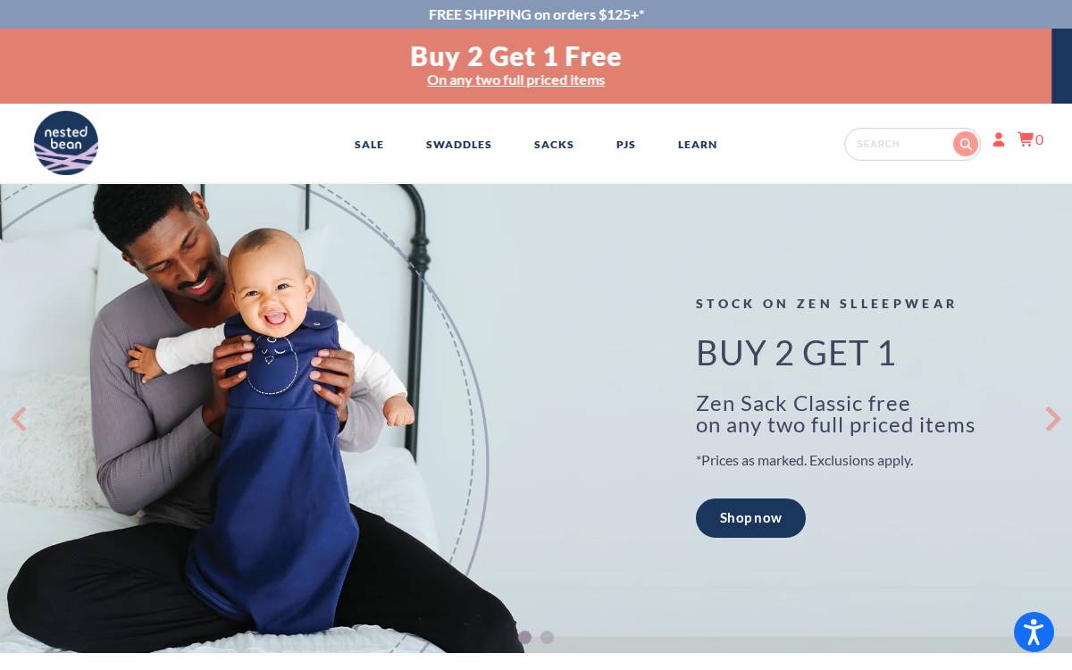 Nested Bean website preview