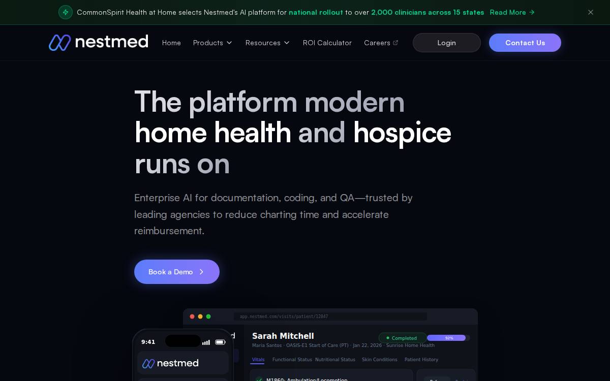 Nestmed website preview