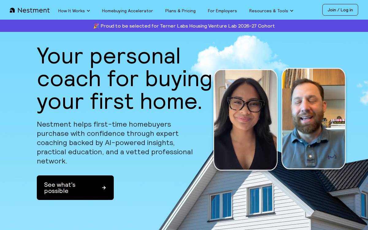 nestment website preview