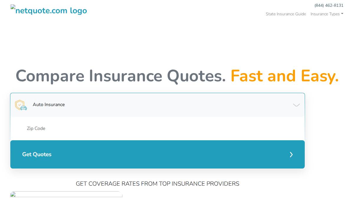 Net Quote website preview