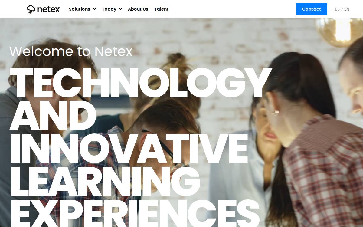 Netex Learning website preview