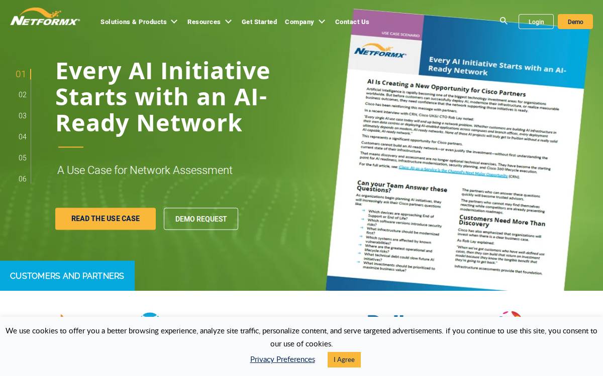 Netformx website preview