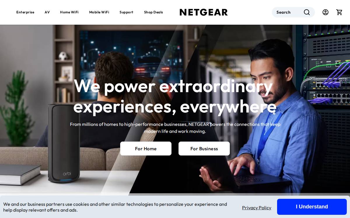 NETGEAR, Inc. website preview