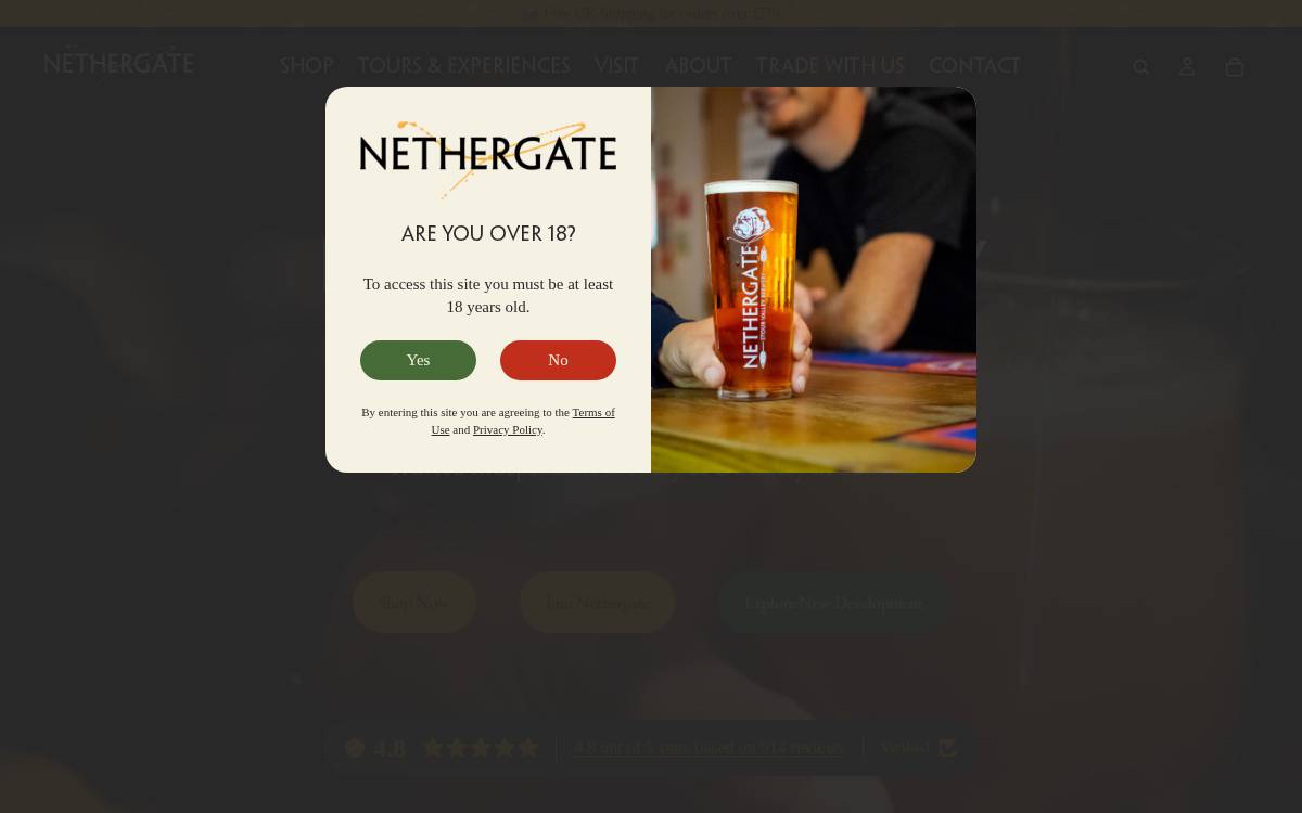 Nethergate Brewery website preview