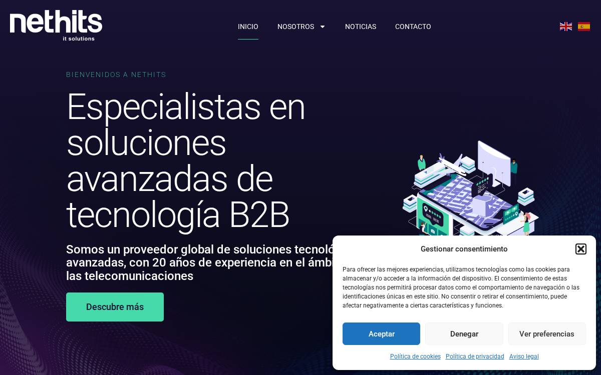 Nethits website preview