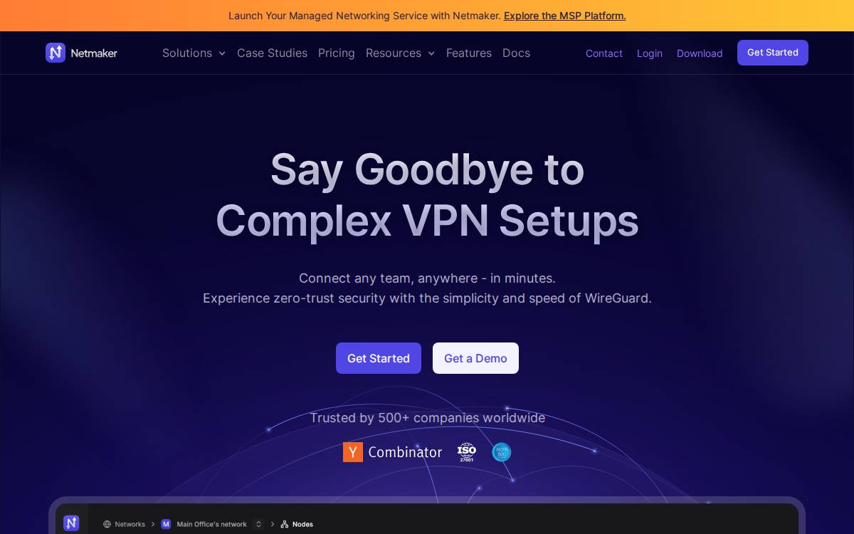 Netmaker website preview