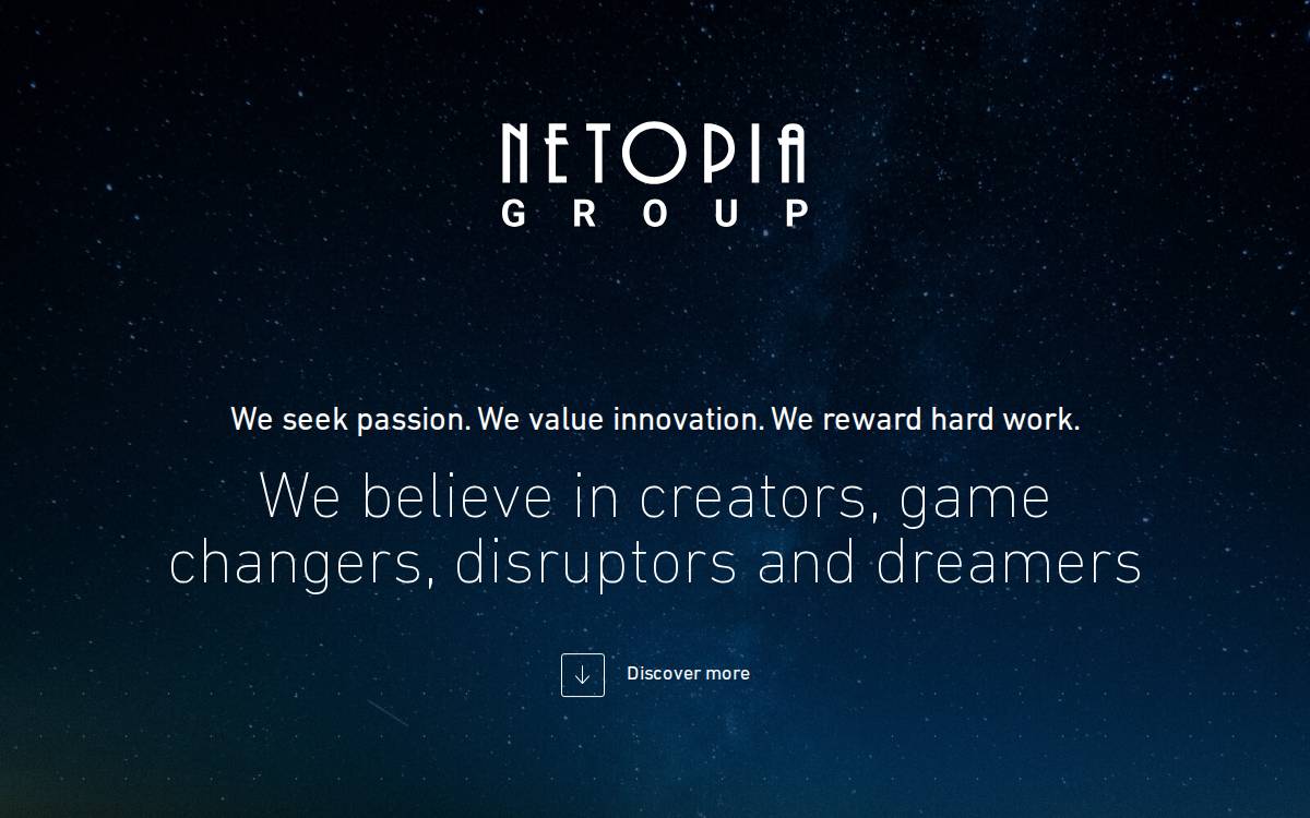 NETOPIA Group website preview