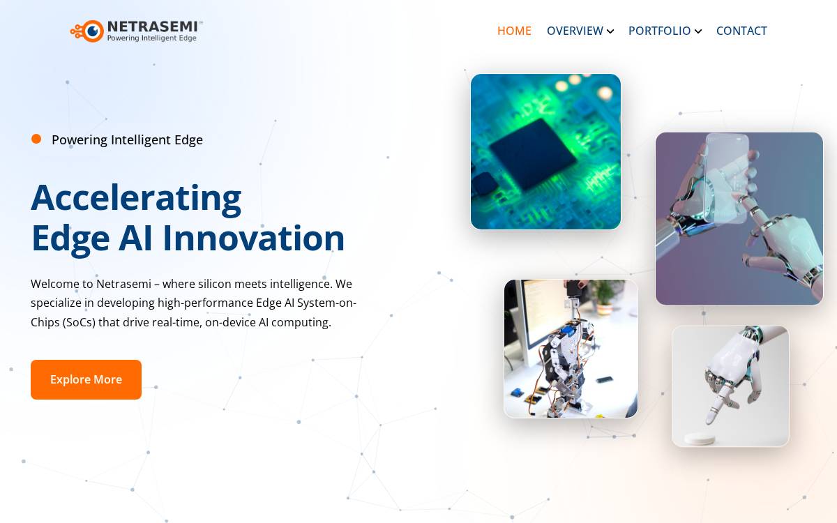 Netrasemi website preview