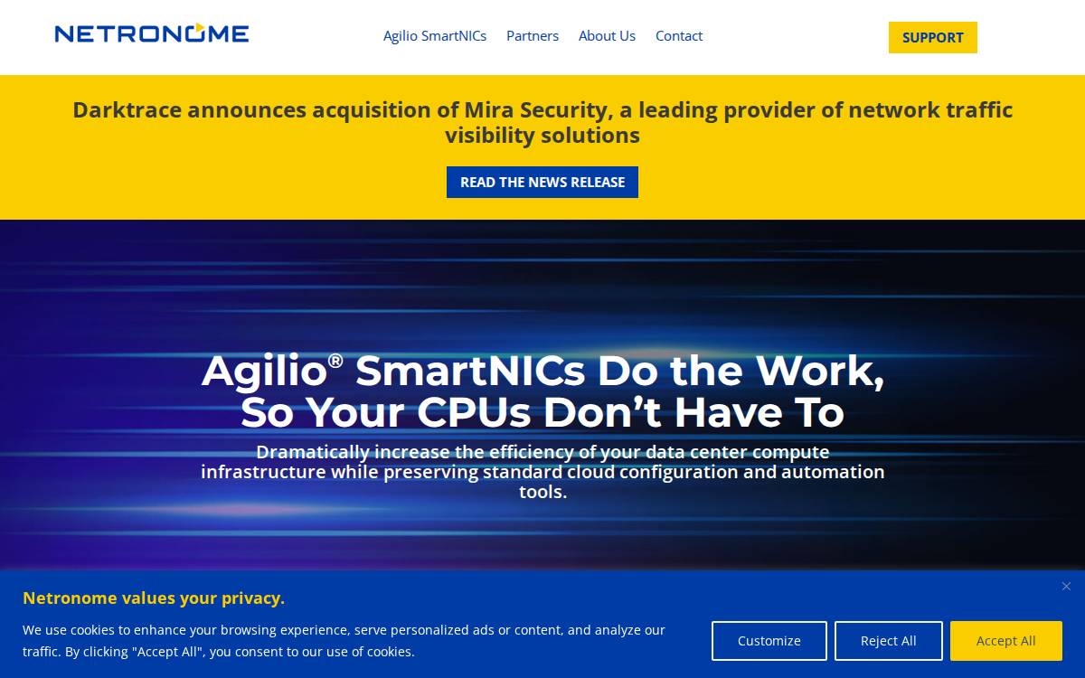 Netronome website preview
