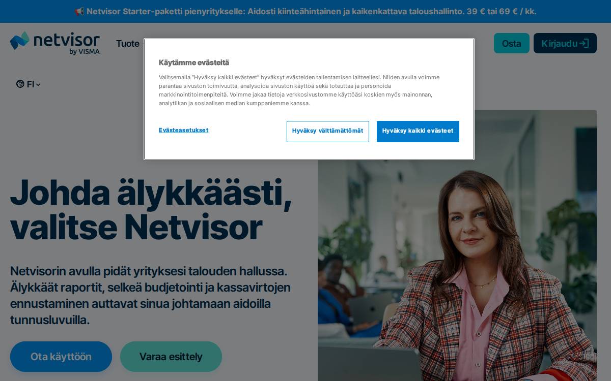Netvisor website preview