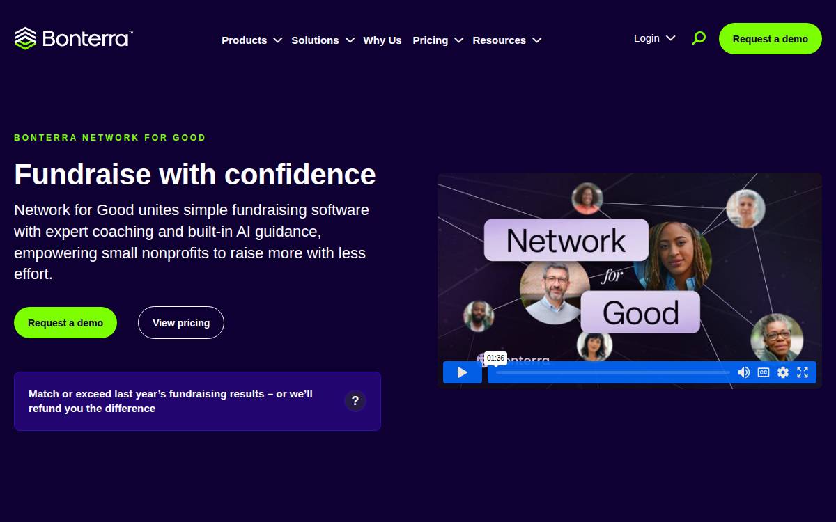 Network for Good website preview