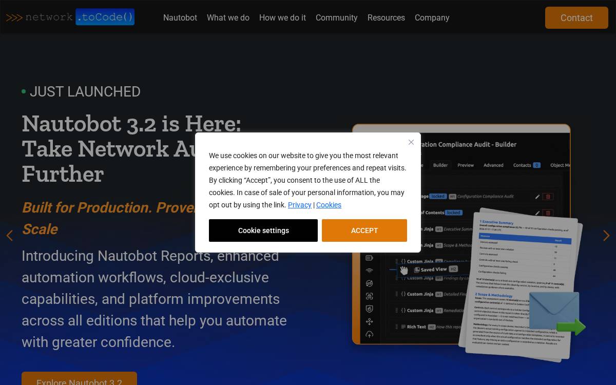 Network to Code website preview