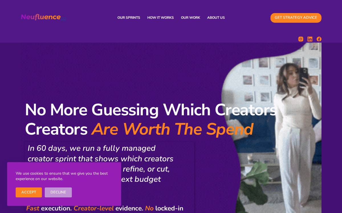Neufluence website preview