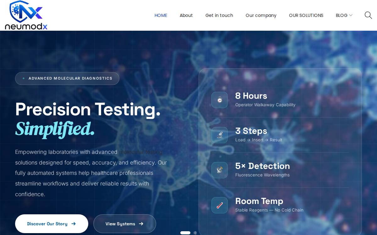 NeuMoDx website preview