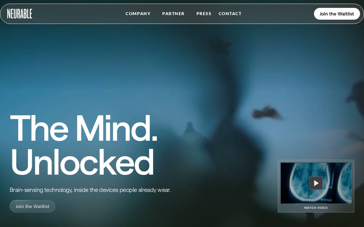 Neurable website preview