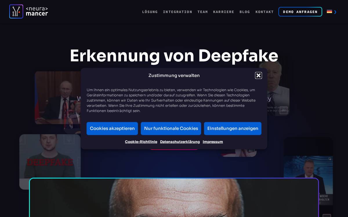 Neuramancer website preview