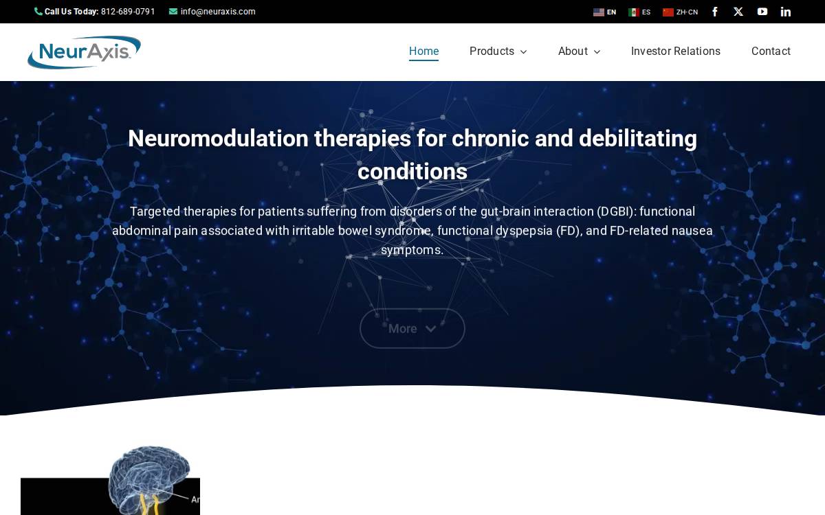 Neuraxis website preview