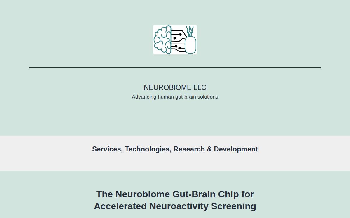 Neuro Biome website preview