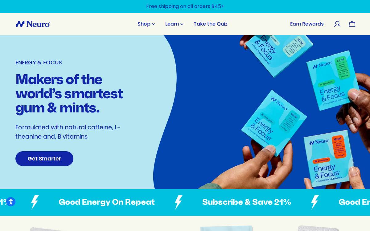 Neuro website preview