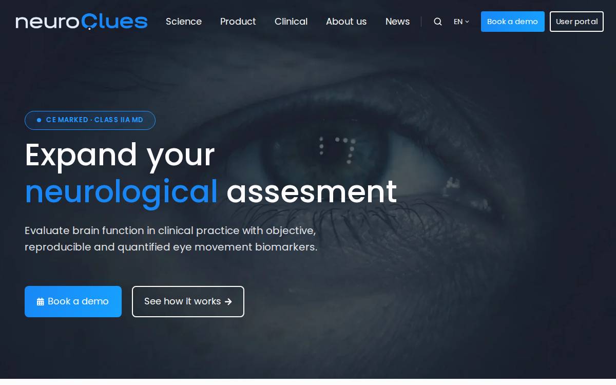 Neuroclues website preview