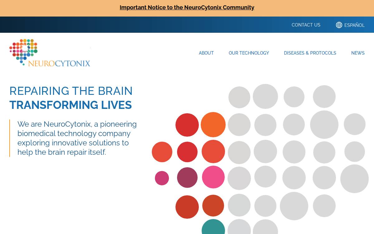 NeuroCytonix website preview