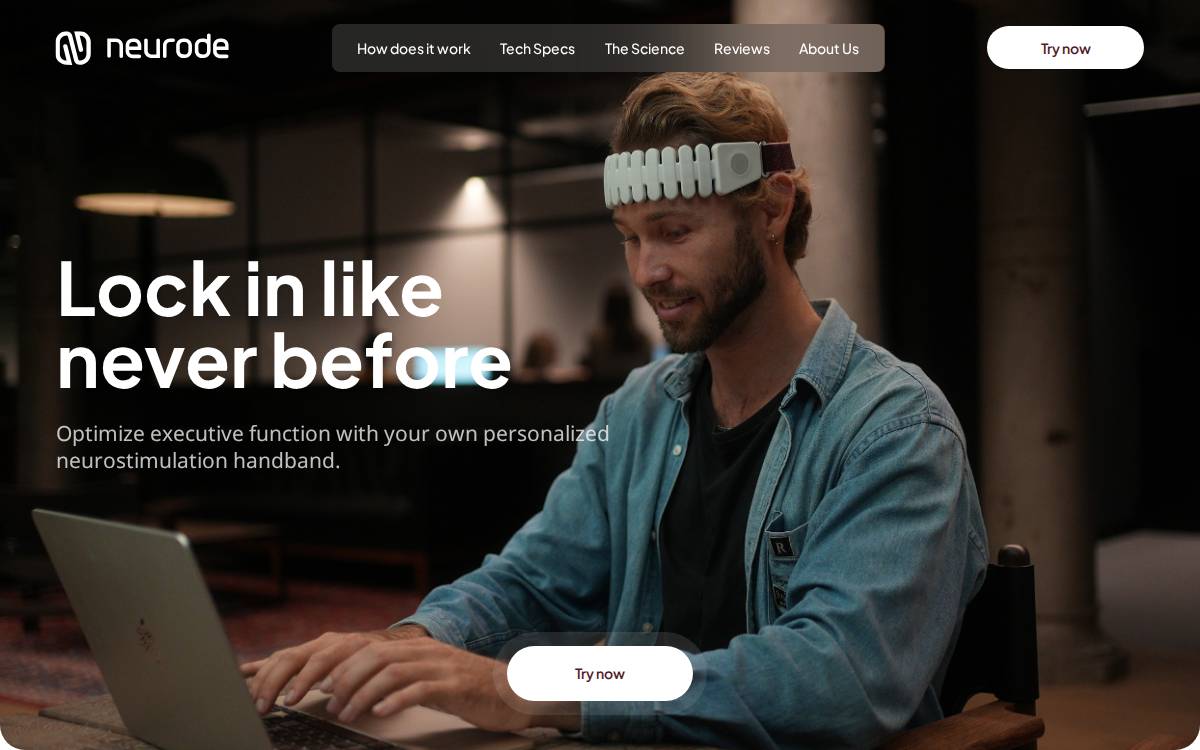 NEURODE website preview